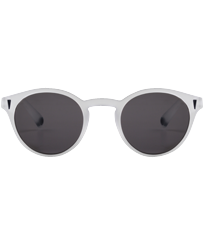 Unisex Solid Sonnenbrille Weiss Vorderansicht