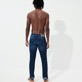 Men Others Printed - Men 5-Pockets printed Denim Pants Ronde Des Tortues, Med denim w2 back worn view