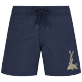Boys Swim Shorts The year of the Rabbit Navy front view