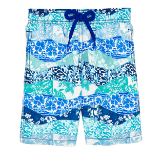 Niños Autros Estampado - Bañador con estampado Vague Heritage para niño, Azul marino front Niños Autros Estampado - Bañador con estampado Vague Heritage para niño, Azul marino front