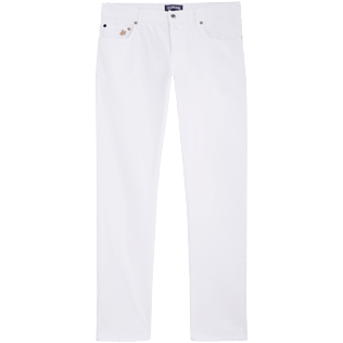 Picture of Men Others Solid - Men 5-Pockets Pants Solid, White front view Picture of Men Others Solid - Men 5-Pockets Pants Solid, White front view
