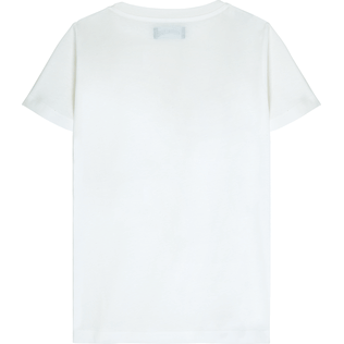 女款 Others 纯色 - 女士 Vilebrequin Rhinestone 棉质 T 恤, Off white 后视图