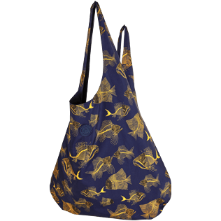 Bags Estampado - Bolsa de playa Prehistoric Fish, Azul marino frontworn Bags Estampado - Bolsa de playa Prehistoric Fish, Azul marino frontworn