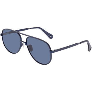Sonnenbrillen Uni - Marineblaue Azetat-Sonnenbrille, Zeiss-Gläser, Marineblau back Sonnenbrillen Uni - Marineblaue Azetat-Sonnenbrille, Zeiss-Gläser, Marineblau back