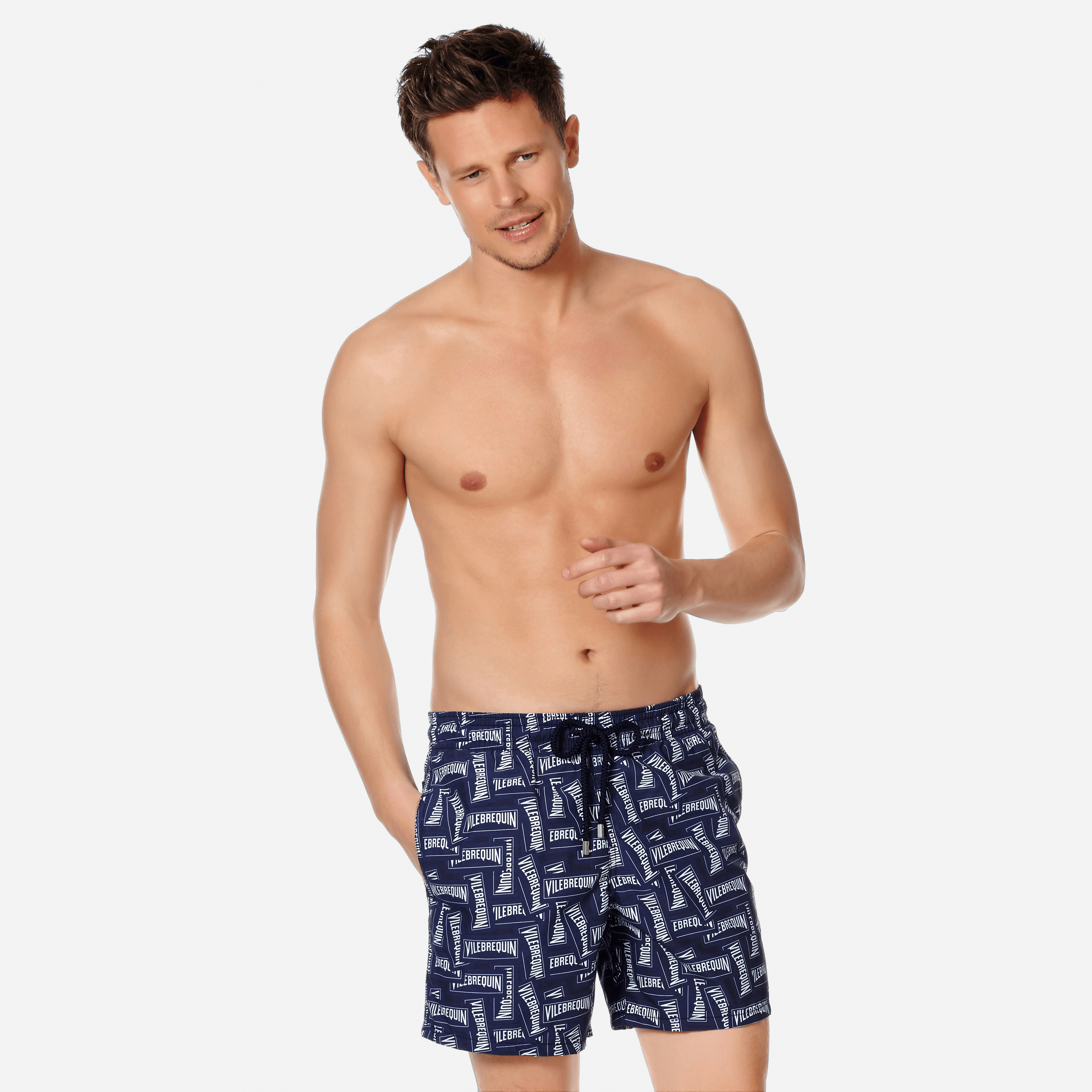Maillots de bain Homme - Maillot de bain Homme Vilebrequin Labels - MAILLOT DE BAIN - MOOREA - Bleu