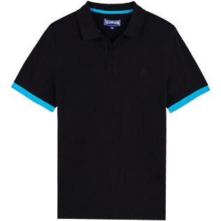 Men Others Solid - Men Cotton Polo Shirt Solid, Black front Men Others Solid - Men Cotton Polo Shirt Solid, Black front