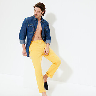 Men Others Solid - Men Elastic Belt Pants, Curry supp2 Men Others Solid - Men Elastic Belt Pants, Curry supp2
