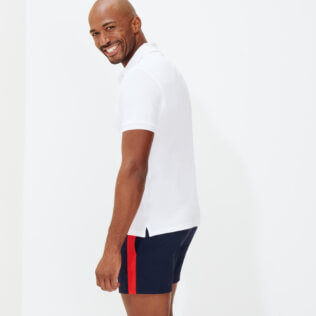 Homme AUTRES Uni - Polo en Eponge homme uni, Blanc backworn Homme AUTRES Uni - Polo en Eponge homme uni, Blanc backworn