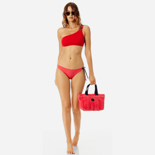 Donna Slip classico Unita - Slip bikini donna asimmetrico in neoprene, Ibisco supp2 Donna Slip classico Unita - Slip bikini donna asimmetrico in neoprene, Ibisco supp2