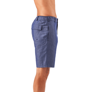 Uomo Bermuda Unita - Bermuda a sigaretta tinta unita, Blu jeans supp1 Uomo Bermuda Unita - Bermuda a sigaretta tinta unita, Blu jeans supp1