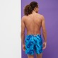 Men Others Printed - Men Swim Trunks Ultra-light and packable Nautilius Tie & Dye, Azure back worn view