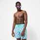 Men Classic Printed - Men Swim Trunks Nola - Vilebrequin x John M Armleder, Lazulii blue details view 3