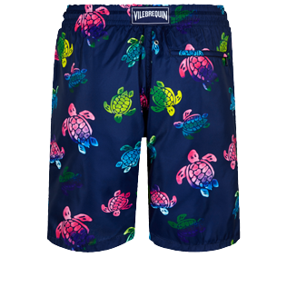 Men Long classic Printed - Men Long Ultra-light and packable Swim Trunks Ronde des Tortues Aquarelle, Navy back Men Long classic Printed - Men Long Ultra-light and packable Swim Trunks Ronde des Tortues Aquarelle, Navy back