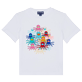 Others Printed - Kids Cotton T-Shirt Multicolore Medusa, White front view Others Printed - Kids Cotton T-Shirt Multicolore Medusa, White front view