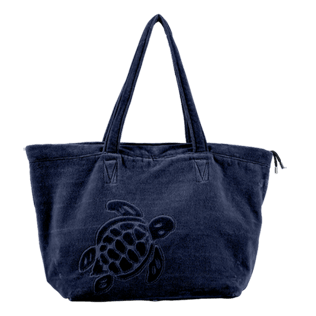 Autros Liso - Bolsa de playa grande de color liso, Azul marino front Autros Liso - Bolsa de playa grande de color liso, Azul marino front