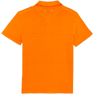 Homme AUTRES Uni - Polo en jersey de Lin Uni, Kumquat back Homme AUTRES Uni - Polo en jersey de Lin Uni, Kumquat back
