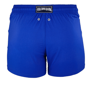 Uomo Classico corto Unita - Costume da bagno uomo elasticizzato corto e aderente tinta unita, Blu nettuno back Uomo Classico corto Unita - Costume da bagno uomo elasticizzato corto e aderente tinta unita, Blu nettuno back