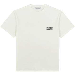 Hombre Autros Estampado - Camiseta con estampado LA/St-Tropez para hombre - Vilebrequin x Highsnobiety, Blanco vista frontal