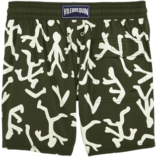 Men Classic / Moorea Printed - Danse du Feu Glow in the Dark Superflex Swim shorts, Olive back Men Classic / Moorea Printed - Danse du Feu Glow in the Dark Superflex Swim shorts, Olive back