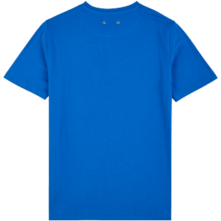 Imagen de Hombre Autros Liso - Camiseta de algodón orgánico de color liso para hombre, Mar azul vista trasera Imagen de Hombre Autros Liso - Camiseta de algodón orgánico de color liso para hombre, Mar azul vista trasera