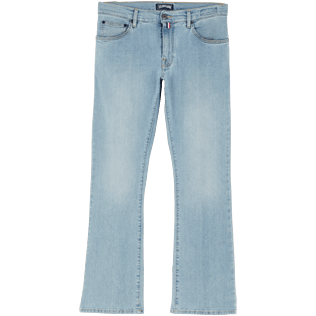 Herren Andere Uni - 70er-Jahre Schlaghose für Herren, Bleach denim w4 front Herren Andere Uni - 70er-Jahre Schlaghose für Herren, Bleach denim w4 front