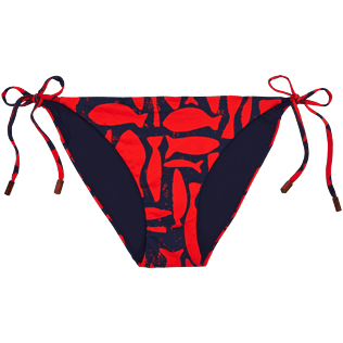 Damen Klassische Höschen Bedruckt - Silex Fishes-Bikinihose, Mohnrot front Damen Klassische Höschen Bedruckt - Silex Fishes-Bikinihose, Mohnrot front