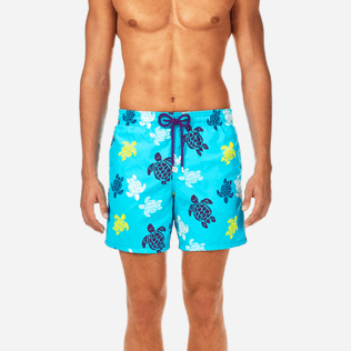 Men Classic / Moorea Printed - Multicolor Turtles Swim shorts, Azure supp1 Men Classic / Moorea Printed - Multicolor Turtles Swim shorts, Azure supp1