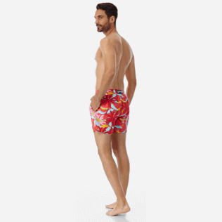 Hombre Clásico Estampado - Bañador con estampado Ibiza para hombre, Hibisco backworn Hombre Clásico Estampado - Bañador con estampado Ibiza para hombre, Hibisco backworn