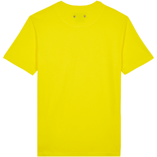 Uomo Altri Unita - T-shirt uomo in cotone biologico tinta unita, Limone vista posteriore
