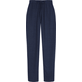 Men Others Solid - Unisex Linen Jersey Pants Solid, Navy front view