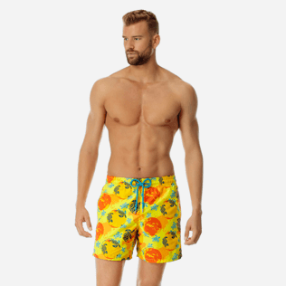 Men Classic Printed - Men swimtrunks Mappemonde Dots - Te Mana o Te Moana, Acacia frontworn Men Classic Printed - Men swimtrunks Mappemonde Dots - Te Mana o Te Moana, Acacia frontworn