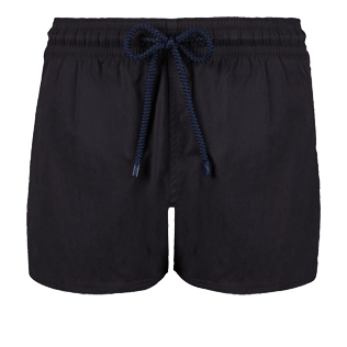 Men Short classic Solid - Men short and fitted stretch swimwear solid, Black front Men Short classic Solid - Men short and fitted stretch swimwear solid, Black front