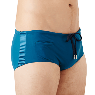 Hombres Corte Corto Liso - Bañador slip ajustado Tuxedo para hombre, Spray supp1 Hombres Corte Corto Liso - Bañador slip ajustado Tuxedo para hombre, Spray supp1