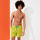 Men Classic Embroidered - Men Swimwear Embroidered Leaves in the wind - Limited Edition, Safran frontworn Men Classic Embroidered - Men Swimwear Embroidered Leaves in the wind - Limited Edition, Safran frontworn