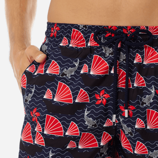 Men Ultra-light classique Printed - Men Ultra-Light and packable swimtrunks Hong Kong, Navy supp1 Men Ultra-light classique Printed - Men Ultra-Light and packable swimtrunks Hong Kong, Navy supp1