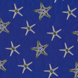 Uomo Altri Ricamato - Costume da bagno uomo ricamato Starfish Dance - Edizione limitata, Purple blue stampe