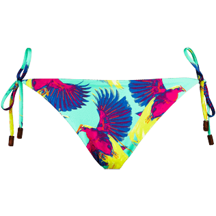 Women Bottoms Printed - Women Bikini Bottom Birds of Paradise, Veronese green front Women Bottoms Printed - Women Bikini Bottom Birds of Paradise, Veronese green front