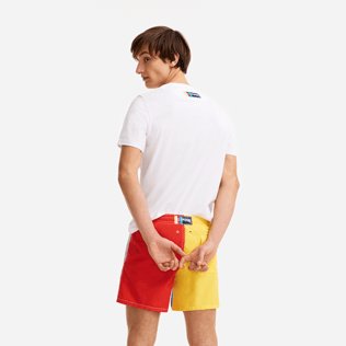Herren Andere Bedruckt - HERREN BAUMWOLL-T-SHIRT VILEBREQUIN HAIFISCH – VILEBREQUIN X JCC+ – LIMITIERTE SERIE, Weiss backworn Herren Andere Bedruckt - HERREN BAUMWOLL-T-SHIRT VILEBREQUIN HAIFISCH – VILEBREQUIN X JCC+ – LIMITIERTE SERIE, Weiss backworn