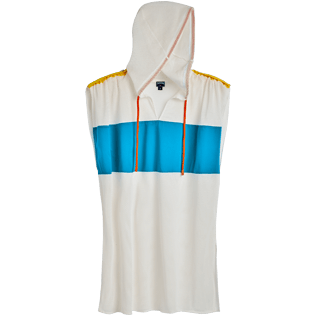 Women Others Printed - Women sleeveless hoddy cover-up mesh - Vilebrequin x JCC+ - Limited Edition, White front Women Others Printed - Women sleeveless hoddy cover-up mesh - Vilebrequin x JCC+ - Limited Edition, White front