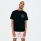 Uomo Altri Stampato - T-shirt uomo con logo stampato - Vilebrequin x BAPE® BLACK, Nero vista frontale indossata