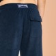 Men Others Solid - Unisex Terry Jacquard Elastic Belt Pants, Navy details view 3