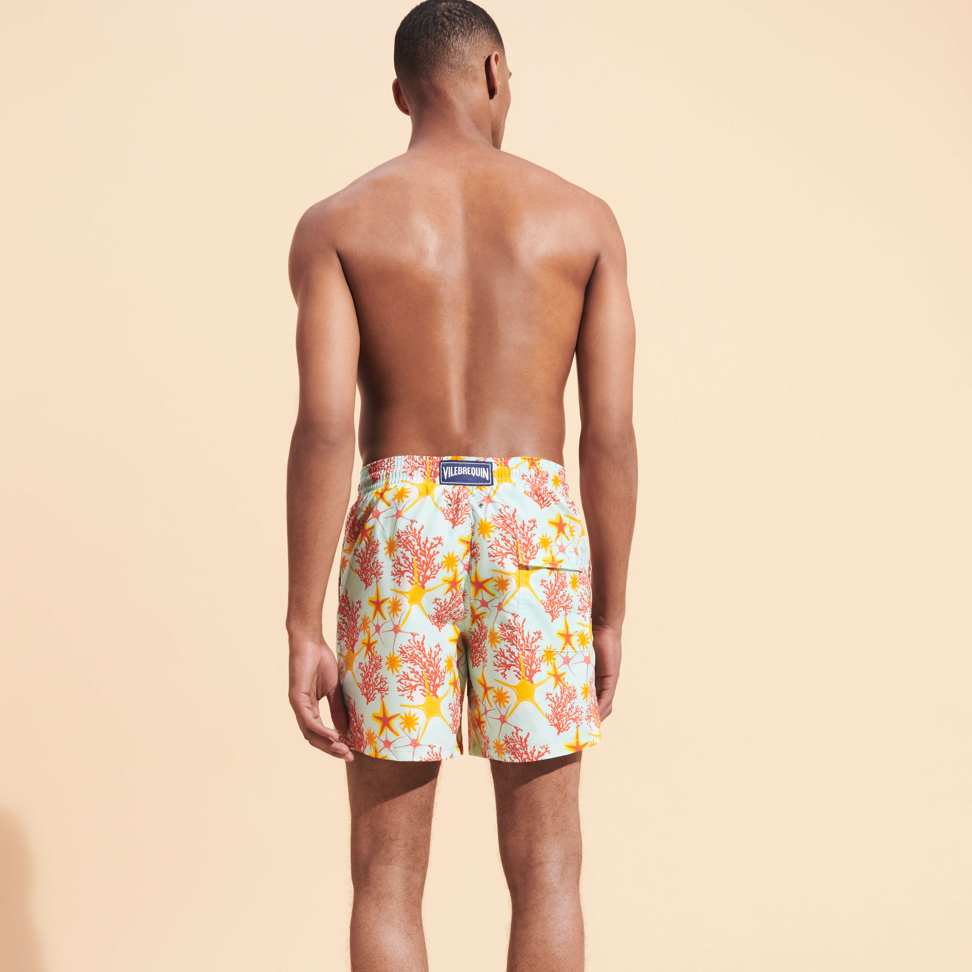 Men Swim Shorts Starlettes Coraux Vilebrequin Men Swimwear
