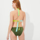 Mujer Trikini Liso - Trikini de una sola pieza de color liso para mujer, Sicomoro detalles vista 8