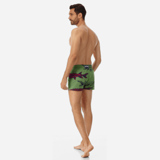 Men Short classic Printed - Men short and fitted stretch swimtrunks Belle ou Gars, Cactus backworn Men Short classic Printed - Men short and fitted stretch swimtrunks Belle ou Gars, Cactus backworn
