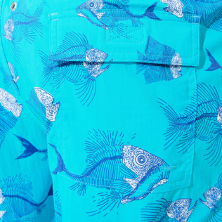 Men Long classic Printed - Men Swimwear Long Stretch 2018 Prehistoric Fish, Azure details view 3