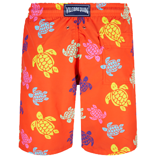 Hombre Clásico largon Estampado - Bañador largo con estampado Tortues Multicolores para hombre, Nispero back Hombre Clásico largon Estampado - Bañador largo con estampado Tortues Multicolores para hombre, Nispero back