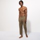 Men Others Solid - Unisex Linen Pants Solid, 466 frontworn Men Others Solid - Unisex Linen Pants Solid, 466 frontworn