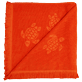 Others Solid - Beach Towel in Organic Cotton Turtles Jacquard, Rust back view