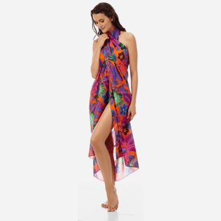Women Others Printed - Cotton Pareo Porto Rico, Bright orange backworn Women Others Printed - Cotton Pareo Porto Rico, Bright orange backworn