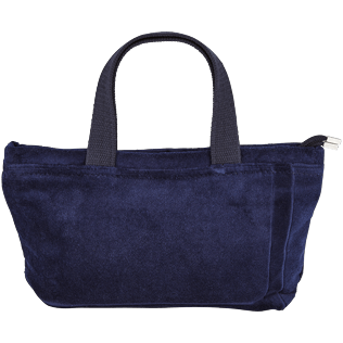 Andere Uni - Solid Strandbeutel aus Frottee-Jacquard, Marineblau back Andere Uni - Solid Strandbeutel aus Frottee-Jacquard, Marineblau back